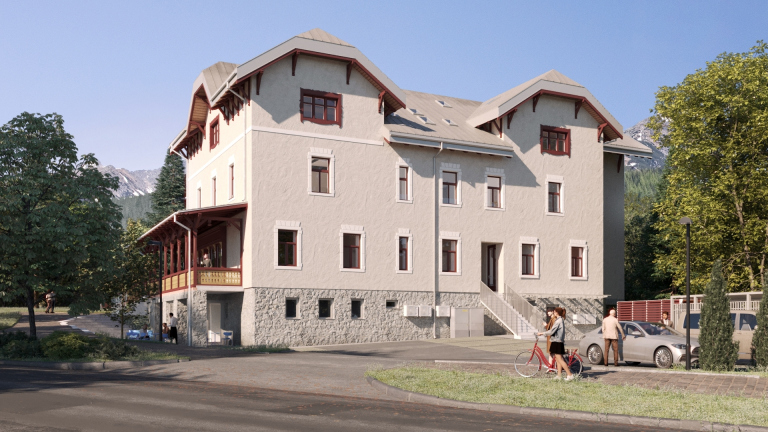 Horské apartmány v projekte Kuszmannov bazár, Tatranská Lomnica