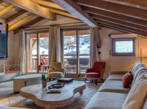 Zahraničné nehnuteľnosti - Prenájom: Luxusný apartmán Saray, ski in / ski out,  Francúzsko - Megève