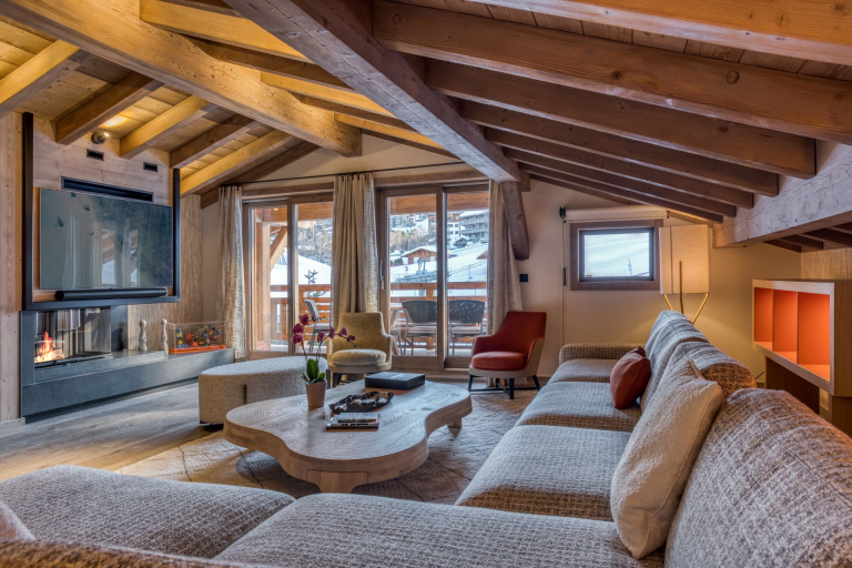 Prenájom: Luxusný apartmán Saray, ski in / ski out,  Francúzsko - Megève