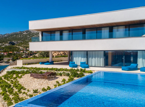 Zahraničné nehnuteľnosti - Moderná vila Sea Crest na pobreží, Chorvátsko - Karlobag