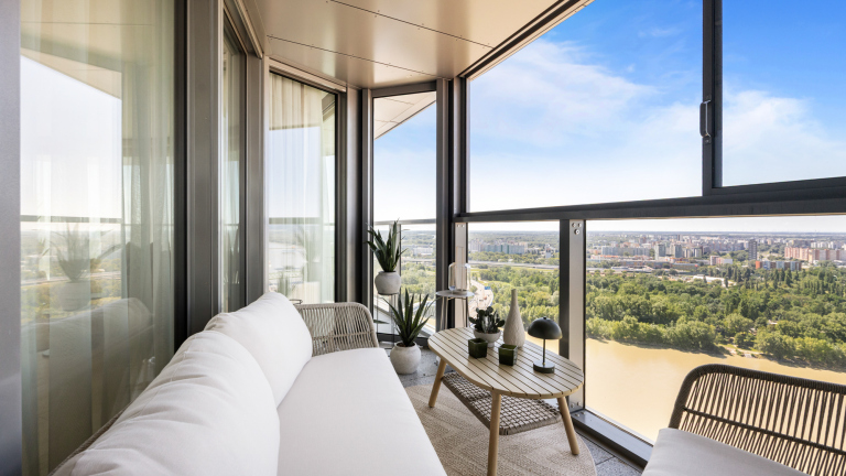 Byt na 31. poschodí Eurovea Tower, BA I – Staré Mesto